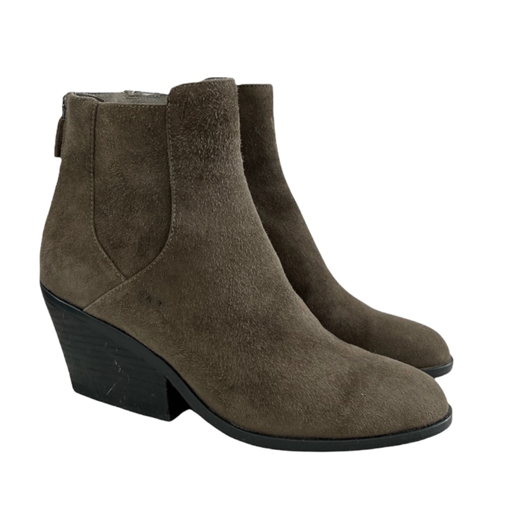 Eileen Fisher Peer-Su Suede Ankle Booties Size 7 - Picture 3 of 16